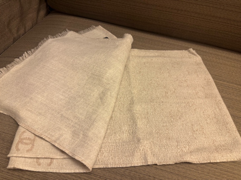 CHANEL 24b 漸變cc logo 圍巾-2