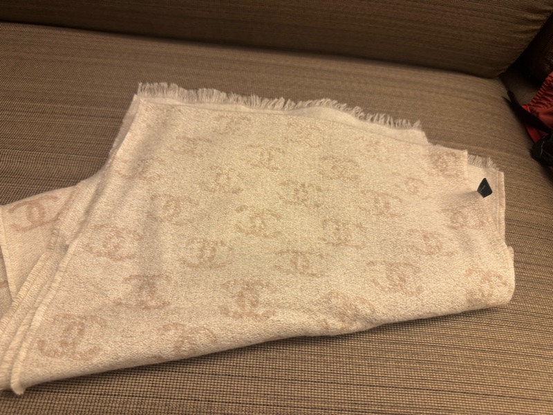 CHANEL 24b 漸變cc logo 圍巾-3