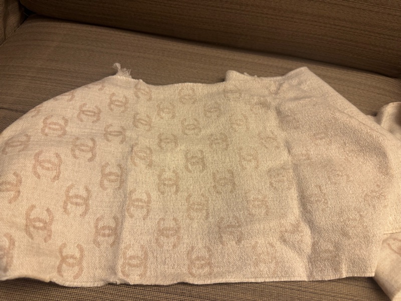 CHANEL 24b 漸變cc logo 圍巾-4