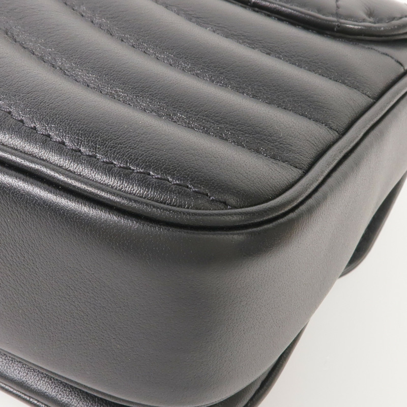 LOUIS VUITTON 牛皮皮革New Wave Chain Bag PM金扣鏈帶肩背袋-7