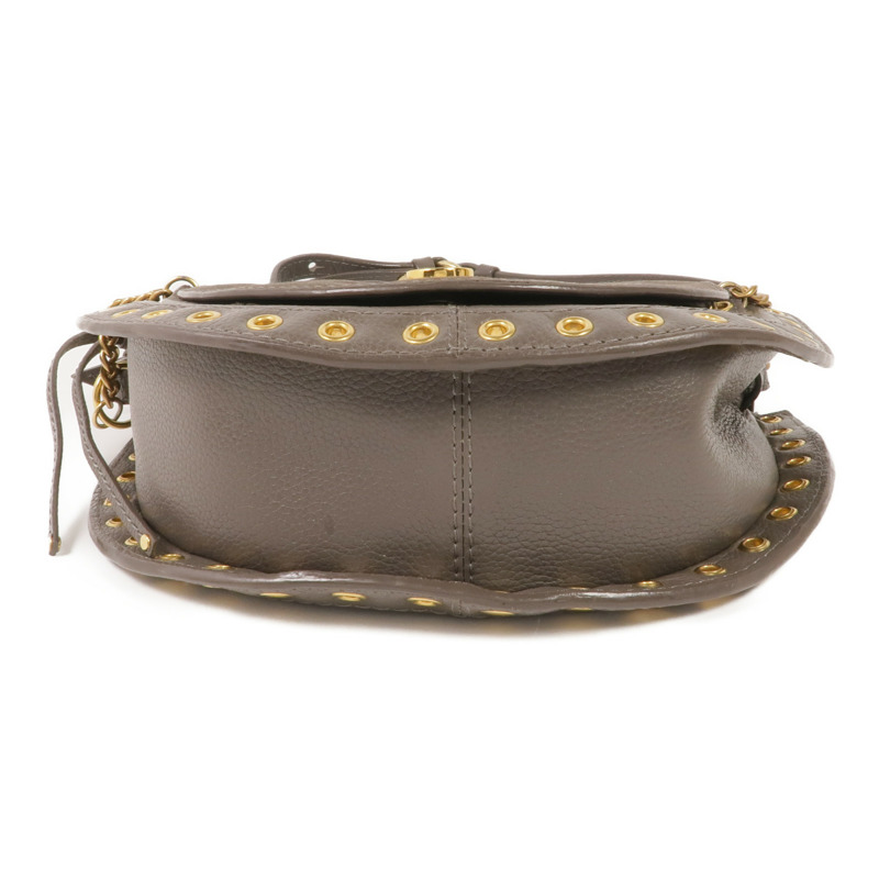 SEE BY CHLOE 麂皮皮革/牛皮皮革Shoulder Bag金扣肩背袋-3