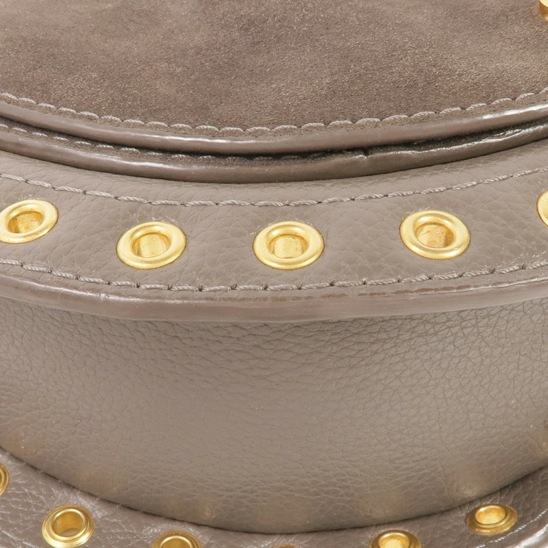 SEE BY CHLOE 麂皮皮革/牛皮皮革Shoulder Bag金扣肩背袋-6