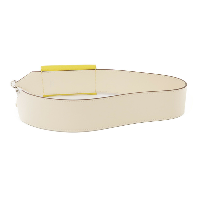 HERMES Swift/Epsom皮革Kelly Pocket Strap銀扣肩帶-4