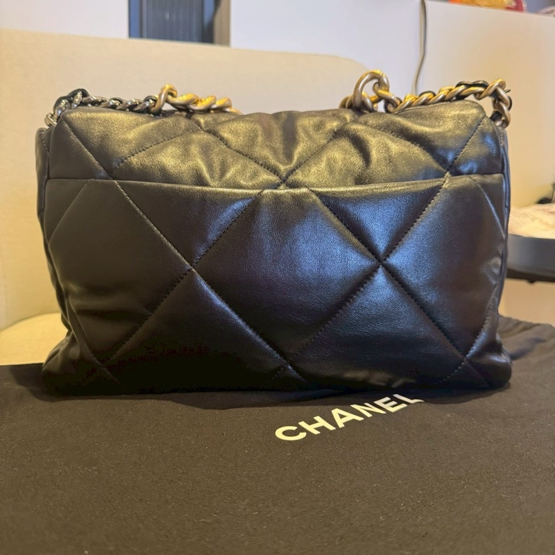 🖤 CHANEL 香奈兒｜黑色菱格紋 羊皮 CHANEL 19（30 開）-6