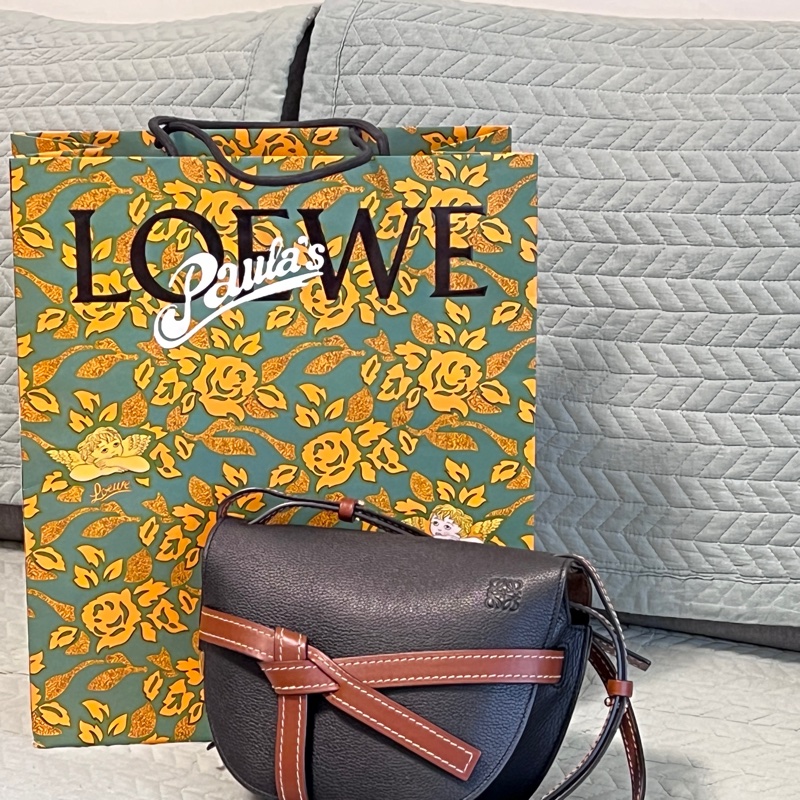 Loewe gate small黑焦糖拼色-1