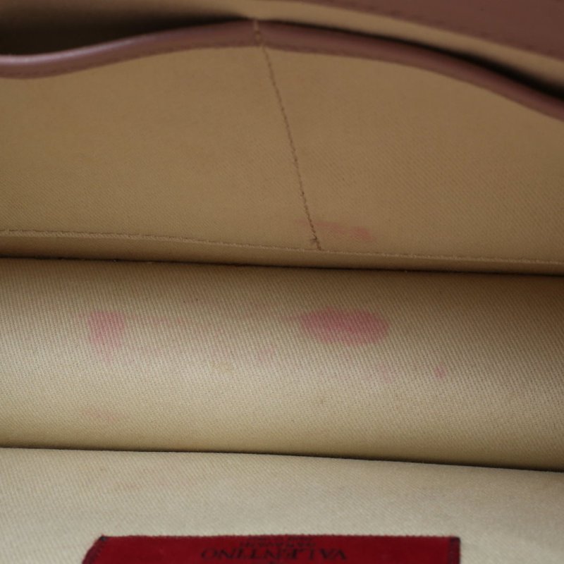 VALENTINO 裸色羊皮鉚釘鏈條包單肩包肩背包-2