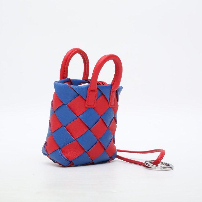 BOTTEGA VENETA 拼色羊皮編織手提包肩背包-3