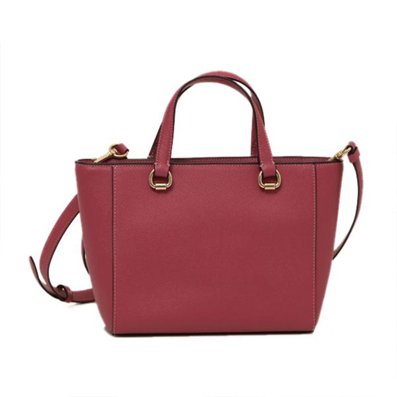 【COACH】質感皮革托特包-莓粉色-1