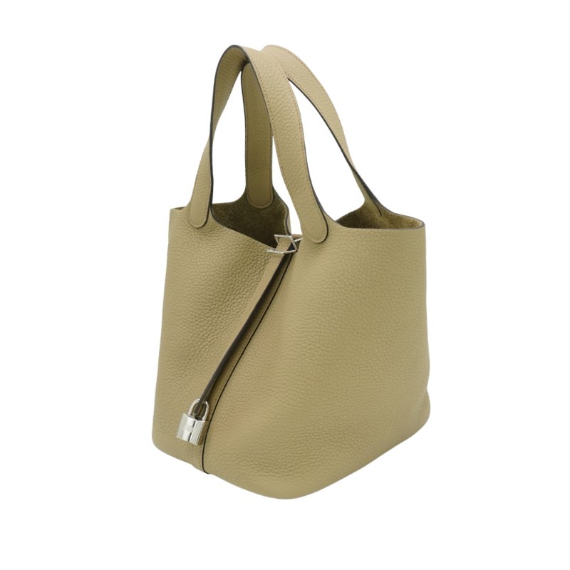 Hermes Picotin 22 牛皮銀釦水桶包(AD馬爾法米)-1