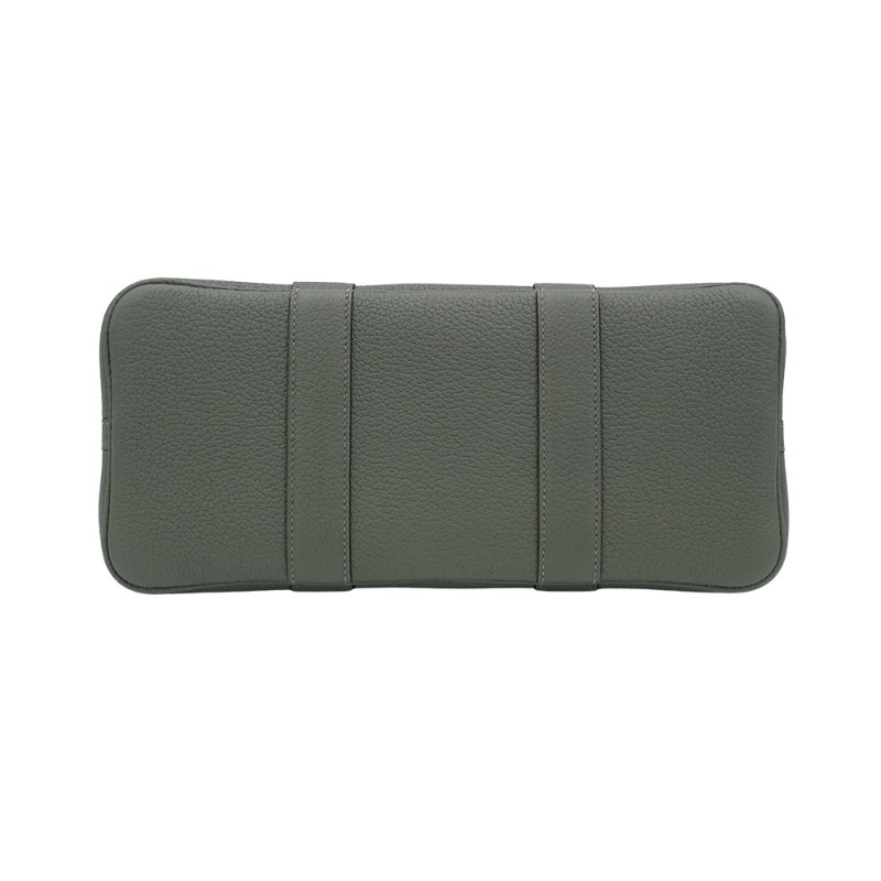 Hermes Garden Party 30 帆布手提花園包(8F錫器灰/米白)-3