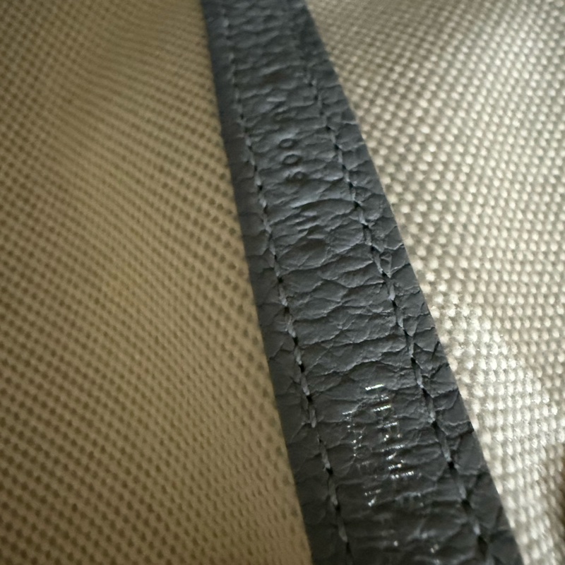 💖Hermes 迷你花園包 mini garden party💖 冰川藍 全新-9