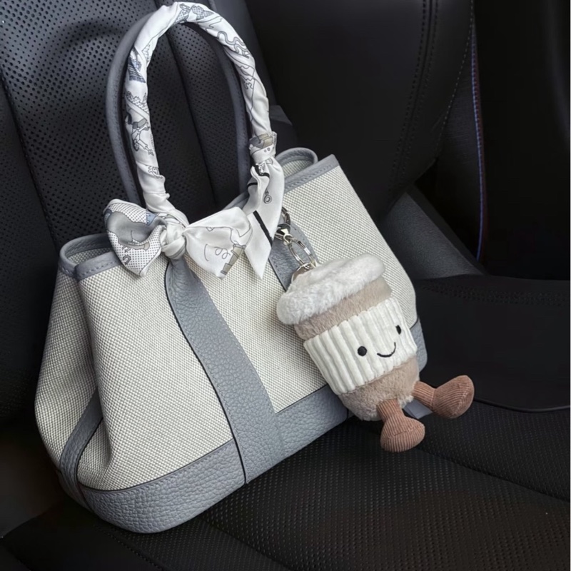 💖Hermes 迷你花園包 mini garden party💖 冰川藍 全新-13