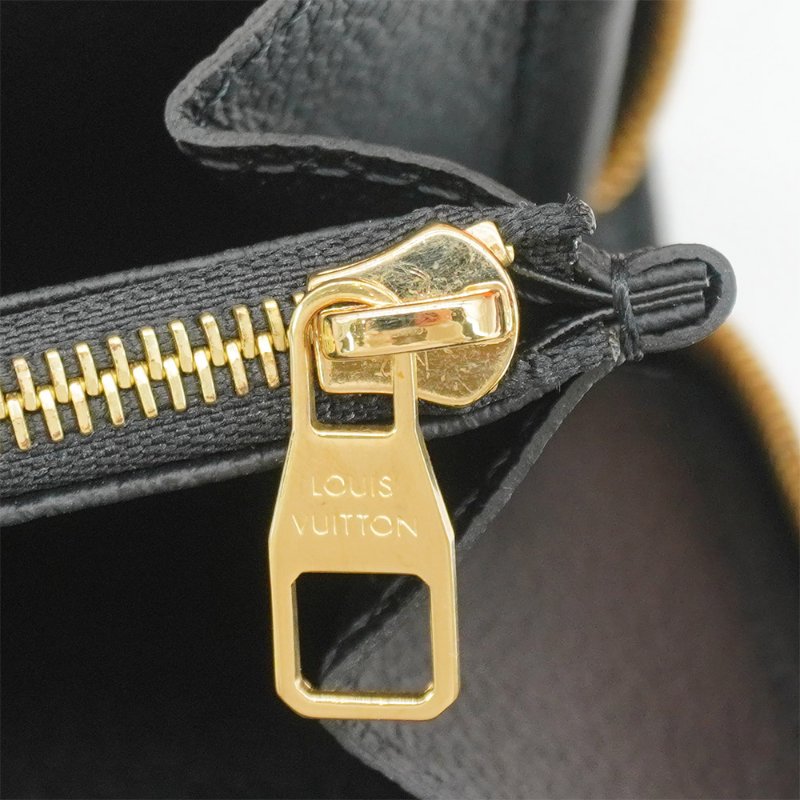 Louis Vuitton 展示品 壓花牛皮拉鍊長夾(M61864-黑)-5