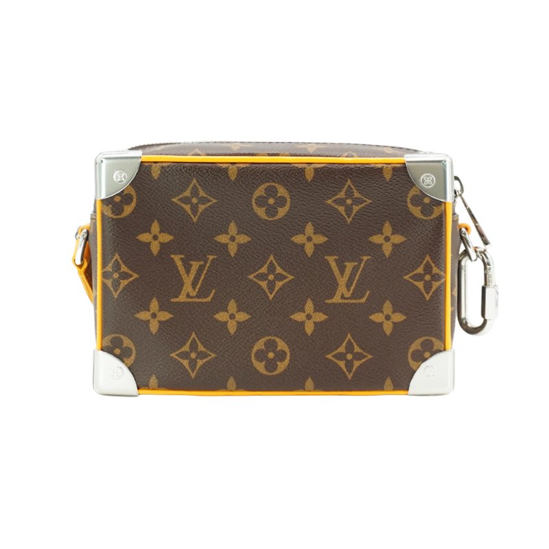 Louis Vuitton 展示品 Mini Soft Trunk 帆布印花拉鍊斜背包(M12767-黑)-2