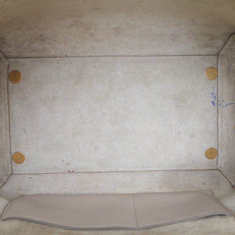 CELINE 奶茶色牛皮金扣Belt鯰魚包大號肩背包-2