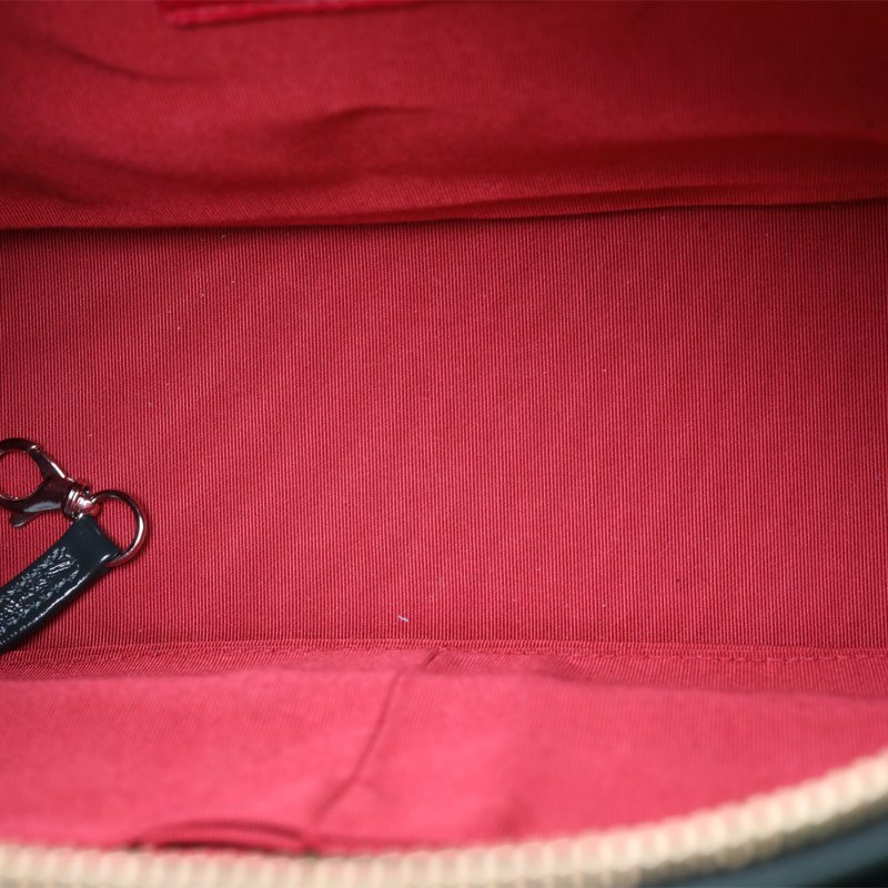 CHANEL GABRIELLE流浪中號28墨綠色牛皮25開金銀扣肩背包-2