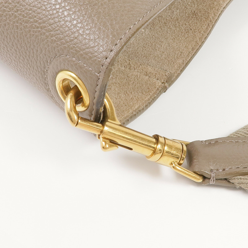 CELINE 牛皮皮革Sangle Bucket金扣肩背袋-5