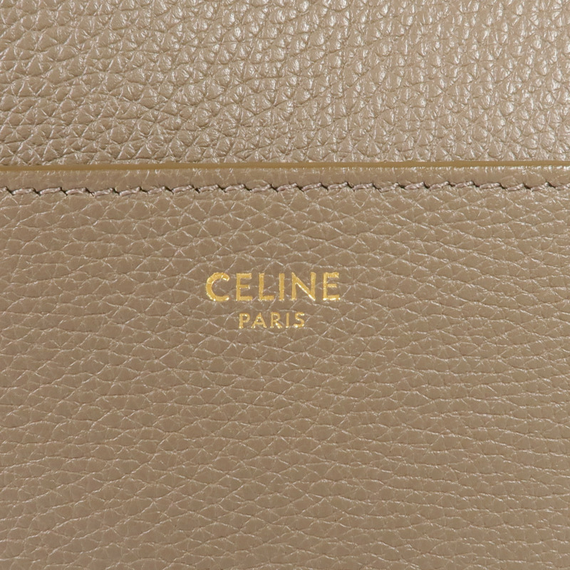 CELINE 牛皮皮革Sangle Bucket金扣肩背袋-10