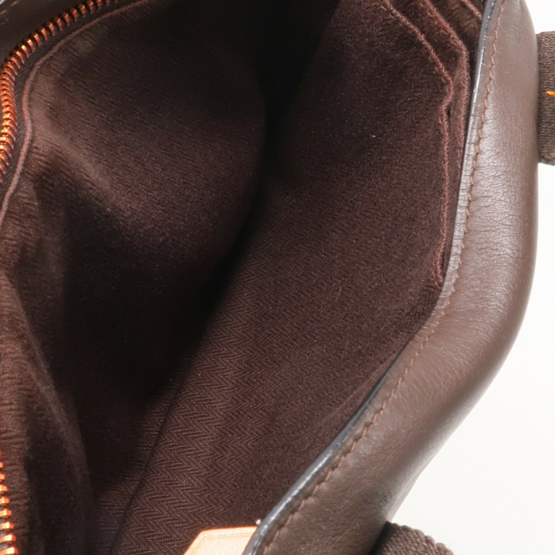 HERMES Swift皮革Vintage 2 Way Bag銀扣手挽肩背兩用袋-10