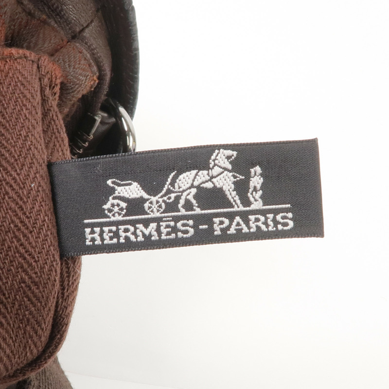 HERMES Swift皮革Vintage 2 Way Bag銀扣手挽肩背兩用袋-14
