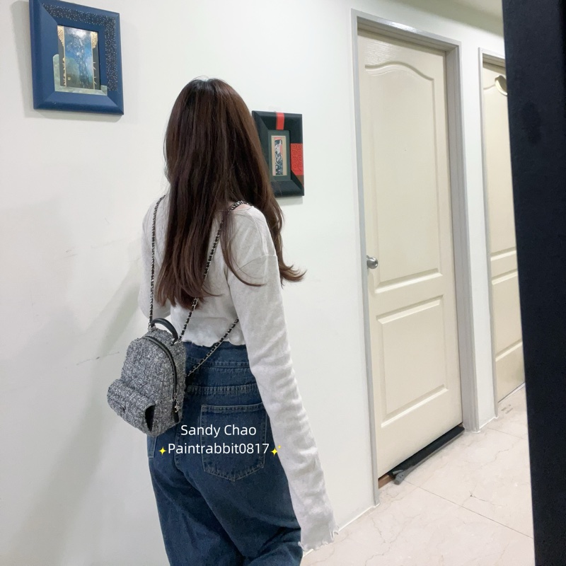 ෆ Chanel 黑白小書包🐼-5