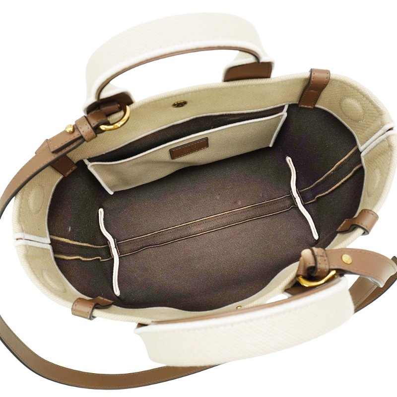 Chloe Carry 帆布刺繡logo兩用托特包-小(多色)-4