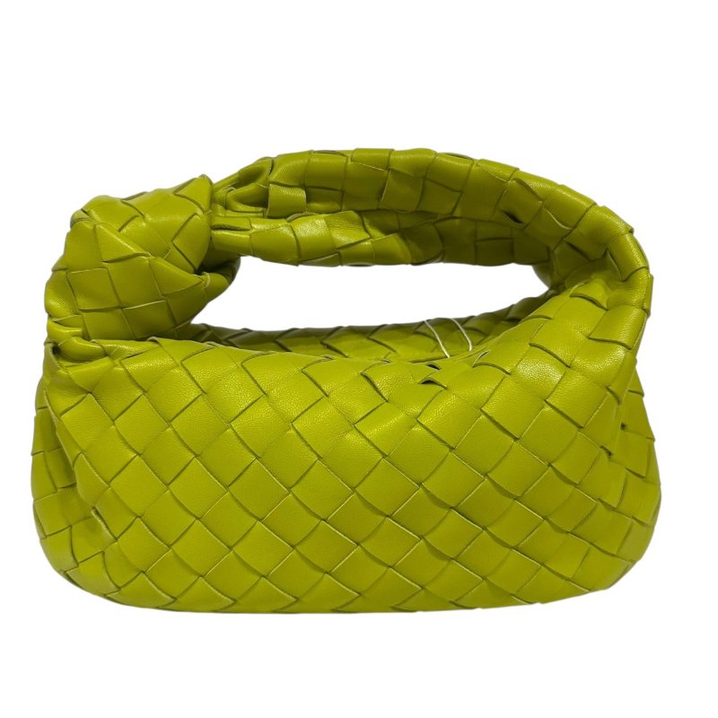 【美收精品】BV 白色皮革編織斜肩背包 2-345-0