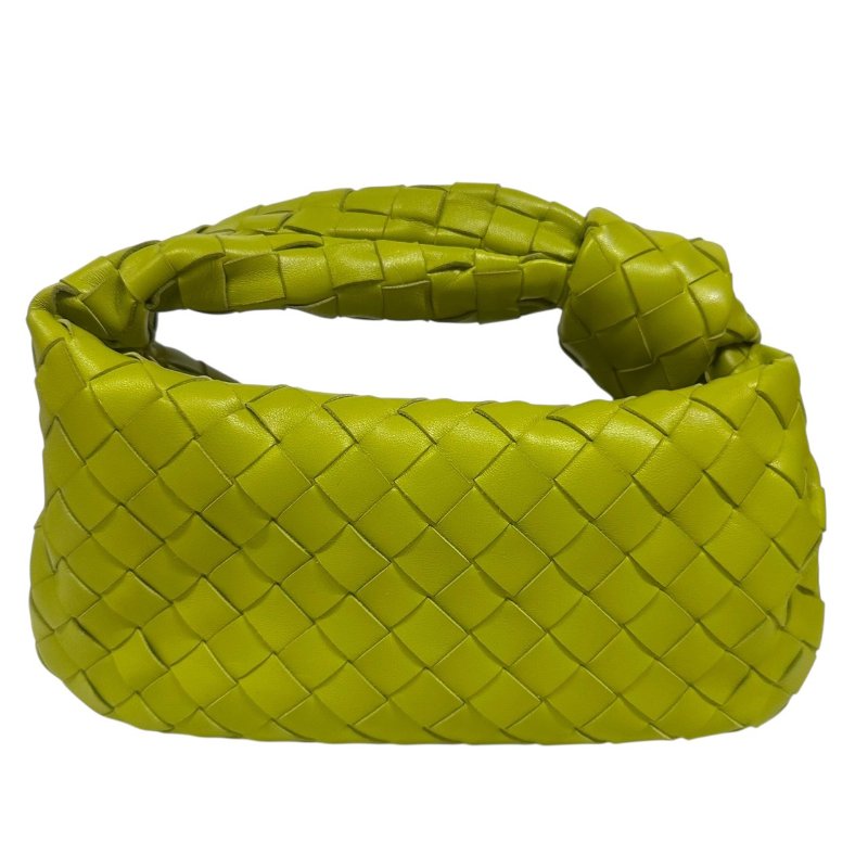 【美收精品】BV 白色皮革編織斜肩背包 2-345-1