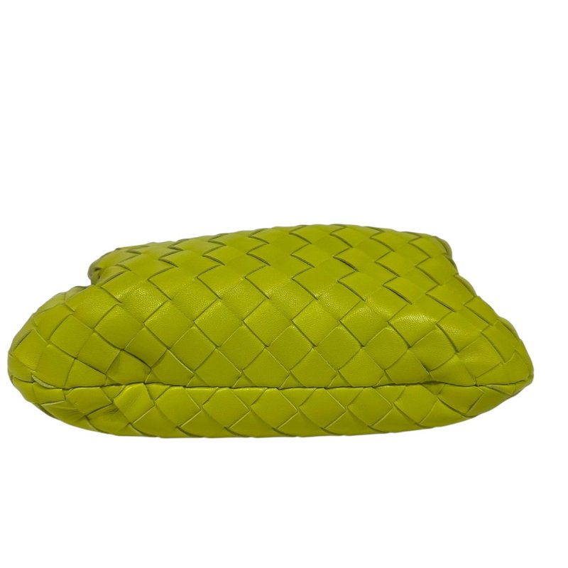 【美收精品】BV 白色皮革編織斜肩背包 2-345-5