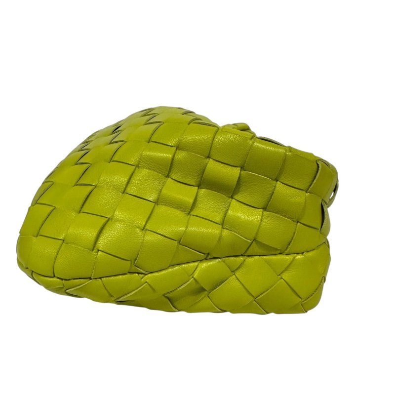 【美收精品】BV 白色皮革編織斜肩背包 2-345-6