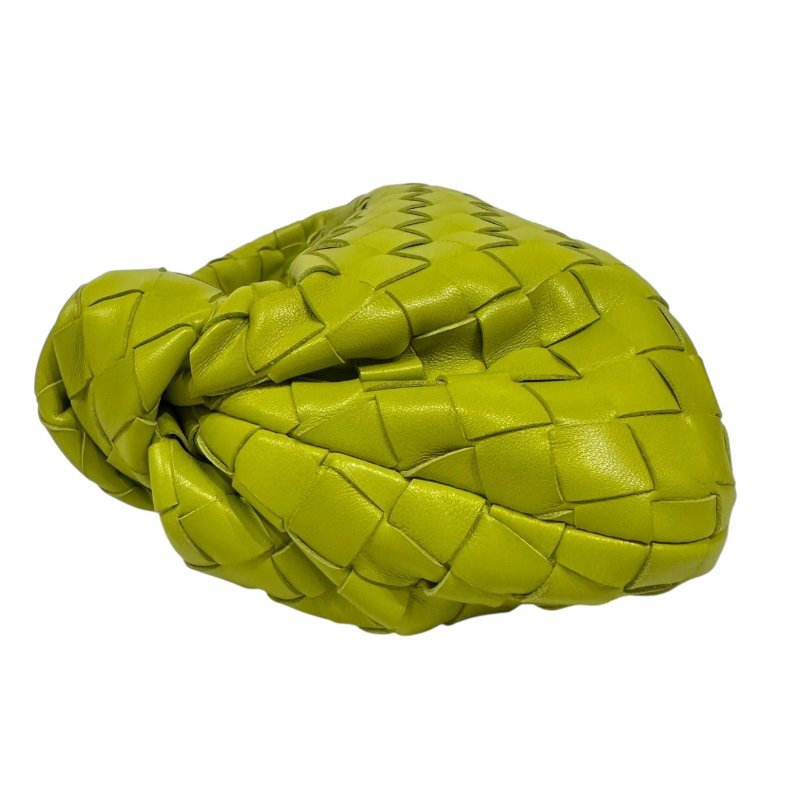 【美收精品】BV 白色皮革編織斜肩背包 2-345-7