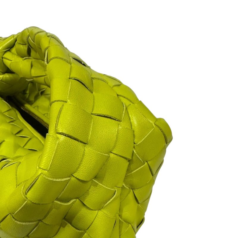 【美收精品】BV 白色皮革編織斜肩背包 2-345-8