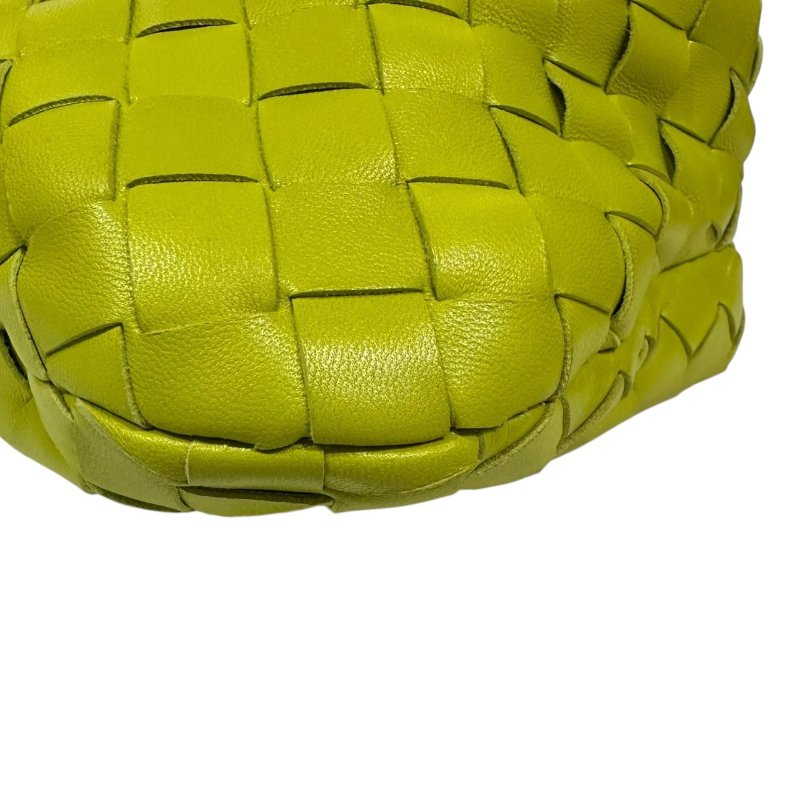 【美收精品】BV 白色皮革編織斜肩背包 2-345-9