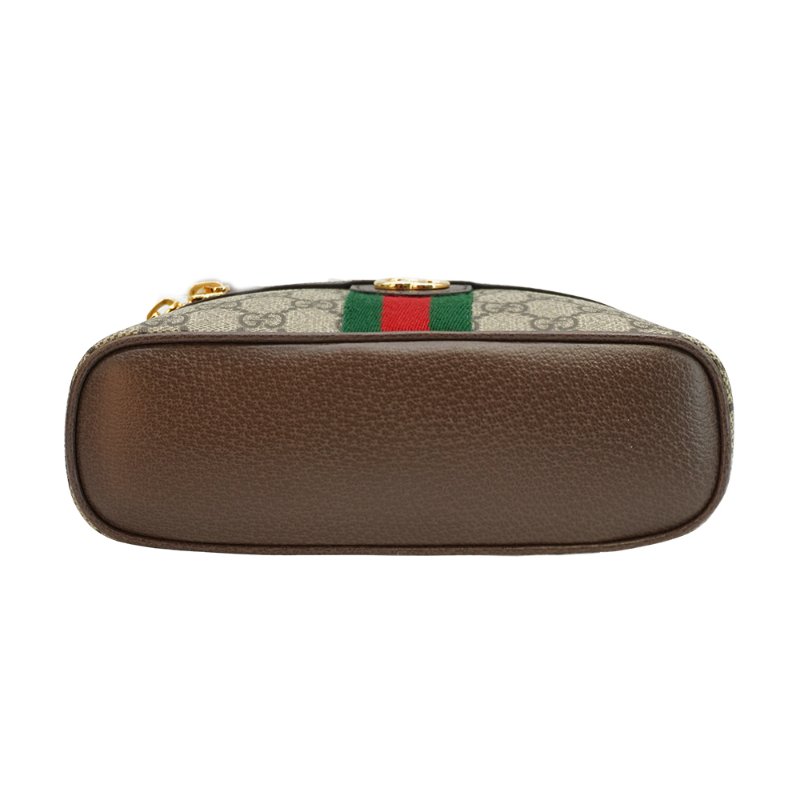 Gucci Ophidia 帆布手提兩用斜背化妝包(816357-烏木)-3