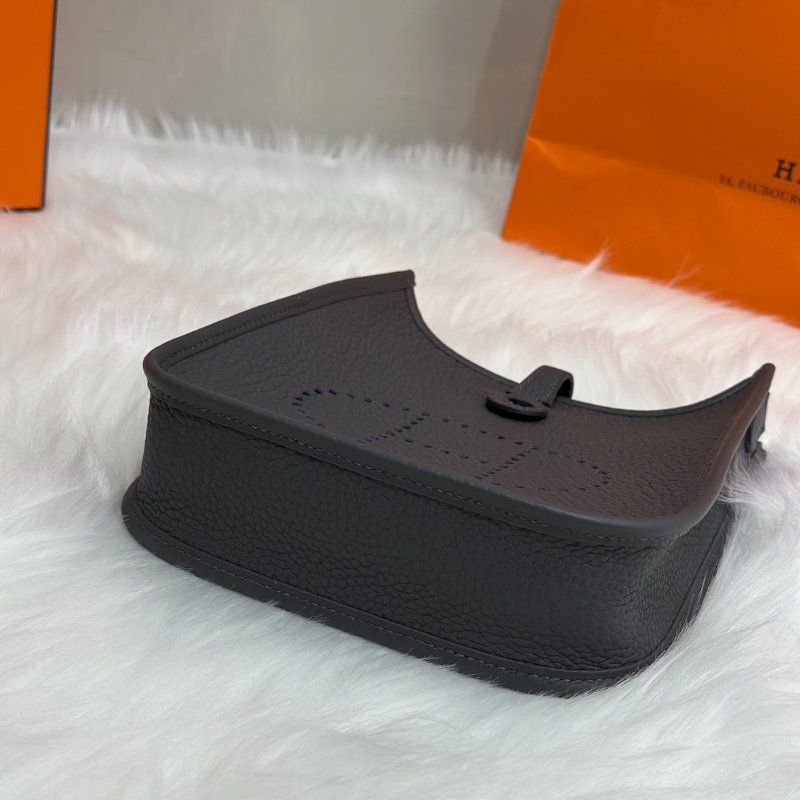 HERMES Mini evelyne - 石板灰銀 W-4