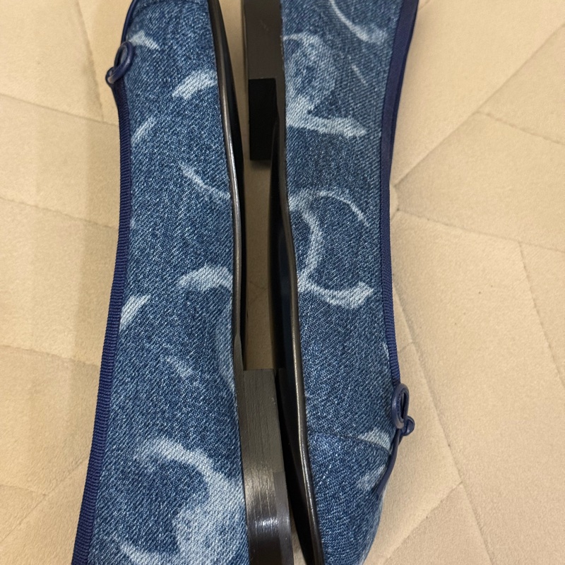 Chanel牛仔平底娃娃鞋 全新專櫃購入 尺吋36-4