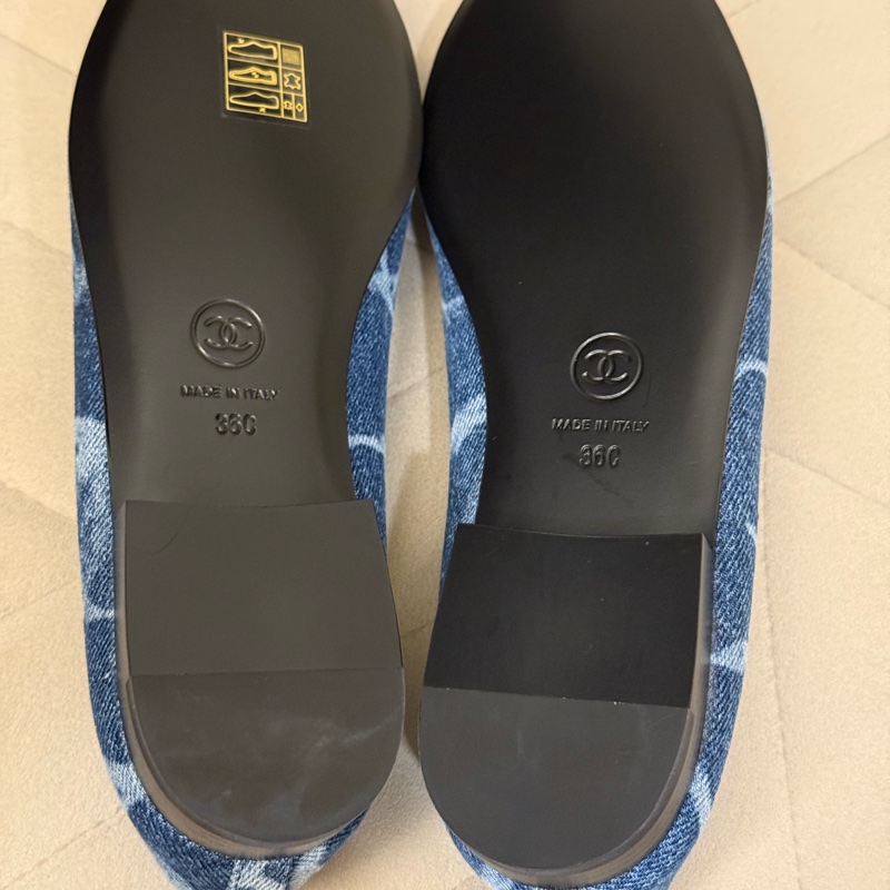Chanel牛仔平底娃娃鞋 全新專櫃購入 尺吋36-6