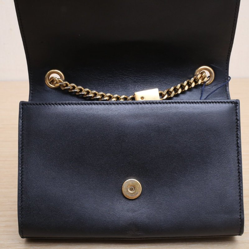 SAINT LAURENT KATEMini流蘇黑色牛皮金扣肩背包-2