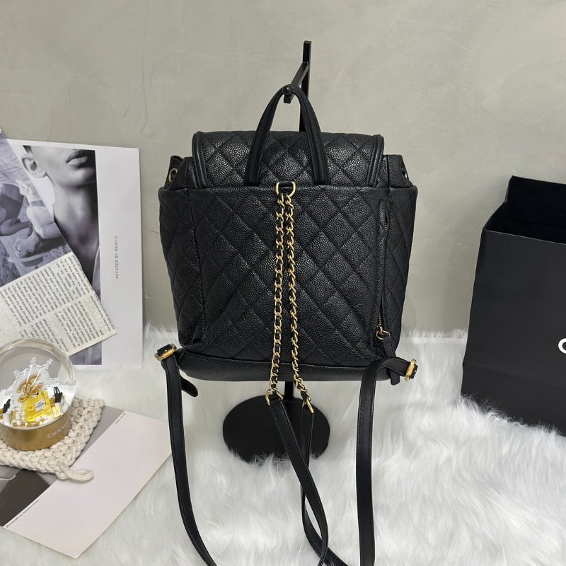 CHANEL Vanity case雙肩後背包 - 黑金26開-4