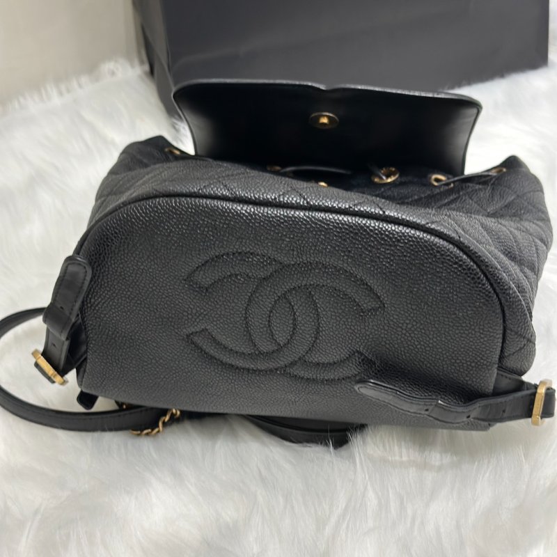 CHANEL Vanity case雙肩後背包 - 黑金26開-6