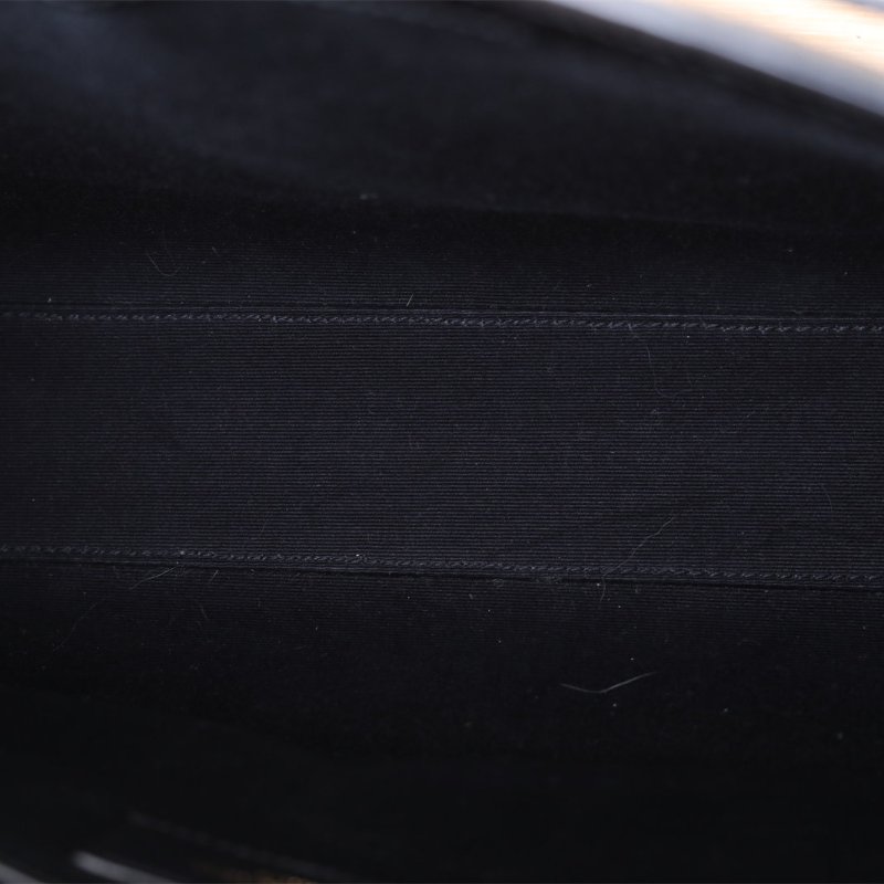 SAINT LAURENT MANHATTAN曼哈頓BOX中號29鱷魚壓紋黑色牛皮金扣肩背包-2