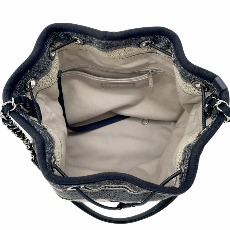 香奈兒 Deauville 單肩包 A57536 黑色-4