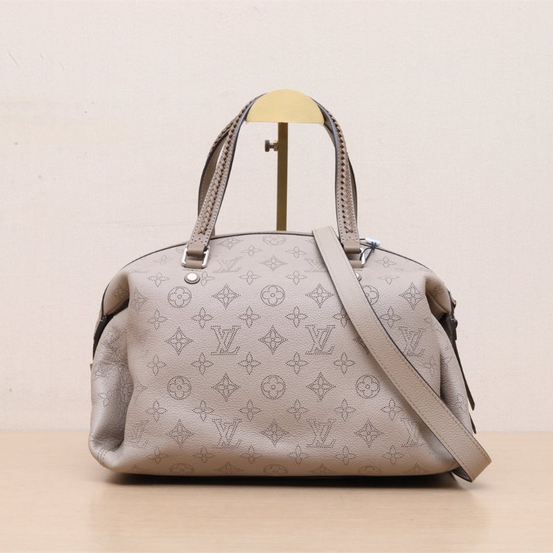 LOUIS VUITTON 大象灰牛皮2017Mahina鏤空手提包肩背包-1