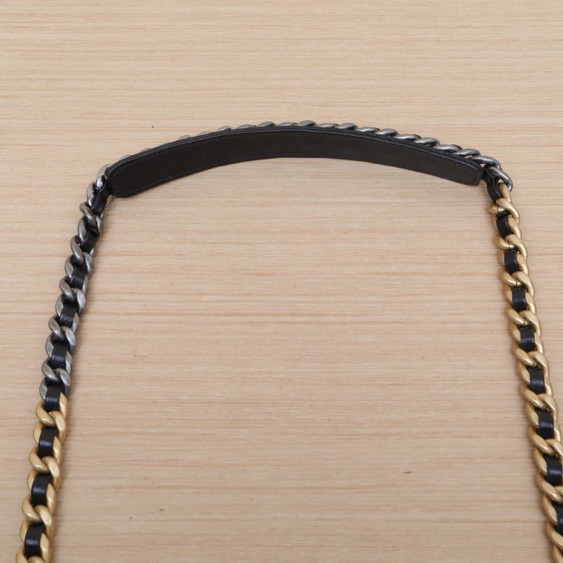 CHANEL 19BAG口蓋包中號30黑色羊皮30開金銀扣肩背包-2
