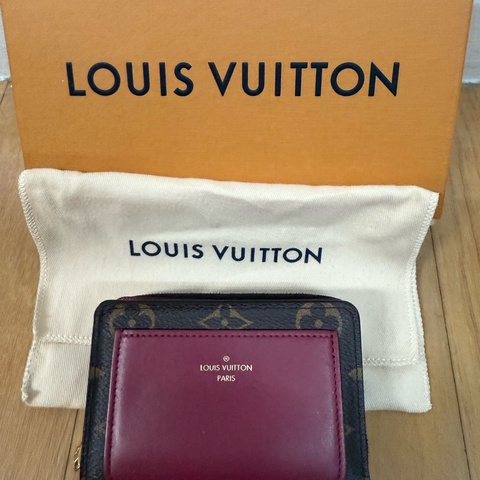 Louisvuitton Lou短夾/LV粉色短夾