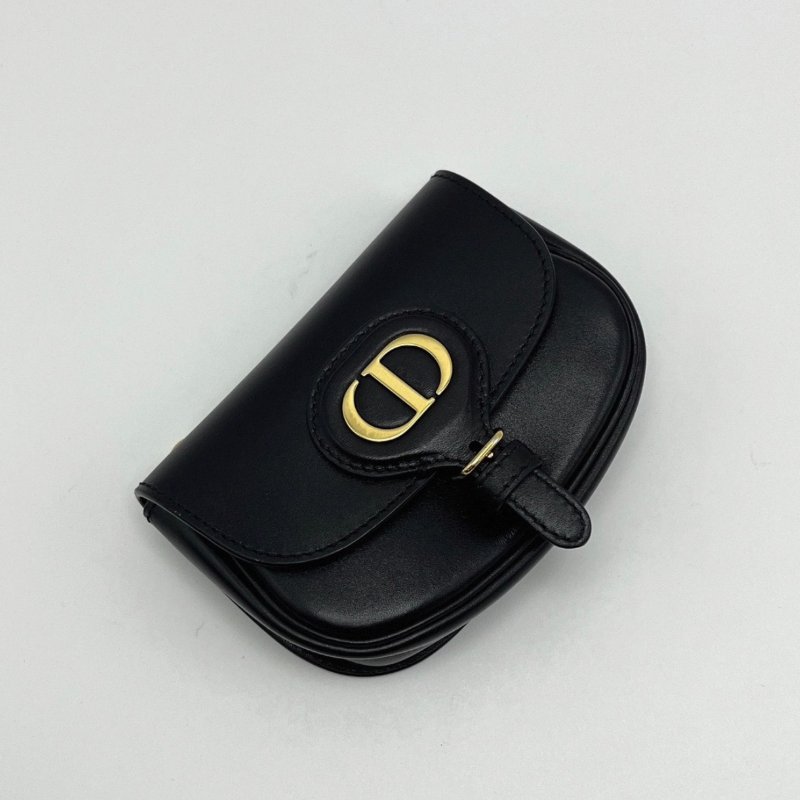 DIOR 黑色金扣bobby mini肩背斜背包 11*8*3 全新閒置配件盒子塵袋吊牌-1