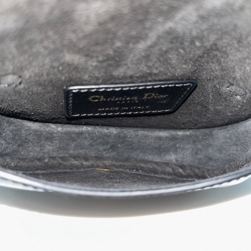 DIOR 黑色金扣bobby mini肩背斜背包 11*8*3 全新閒置配件盒子塵袋吊牌-5