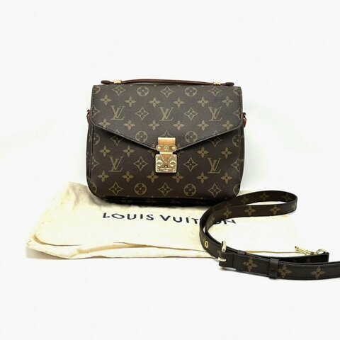 LV 經典老花郵差肩背斜背包24*20*6 98新配件塵袋