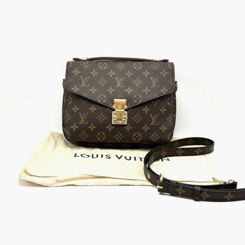 LV 經典老花郵差肩背斜背包24*20*6 98新配件塵袋-0