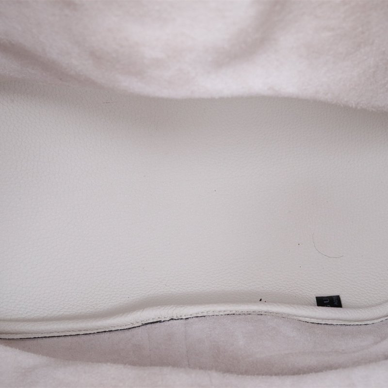 GUCCI 白色牛皮竹節抽繩全皮雙肩包肩背包-3